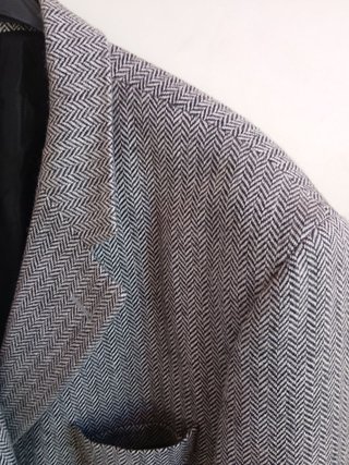 Giacca Odermark Vintage Lana Grigio Taglia L