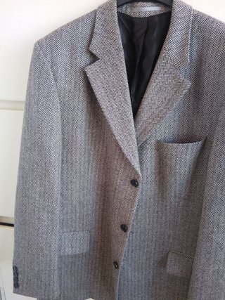 Giacca Odermark Vintage Lana Grigio Taglia L