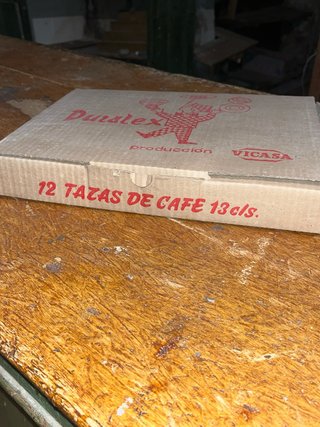 Caja vintage Tazas Duralex Vidrio años 70