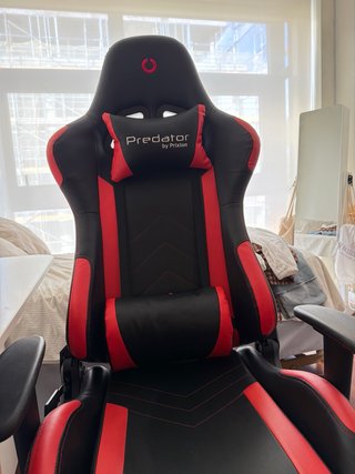 Silla Gamer Predator Negra y Roja