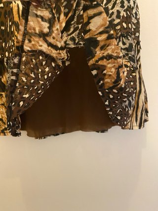 Falda vintage Y2K estampado animal
