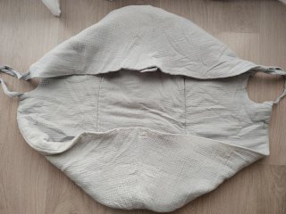 Bolso y cubre capazo Minicoton gris