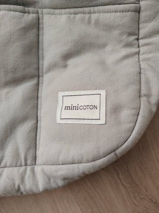 Bolso y cubre capazo Minicoton gris