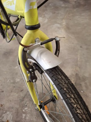 Bicicleta Plegable Amarilla