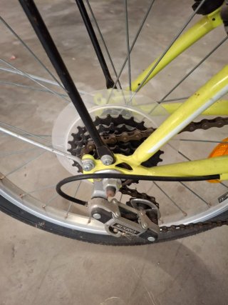 Bicicleta Plegable Amarilla