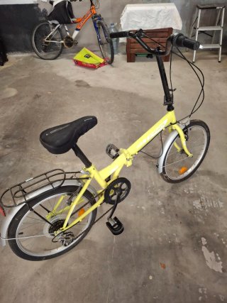 Bicicleta Plegable Amarilla