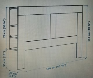Cabecero Cama 150cm IKEA BRIMNES