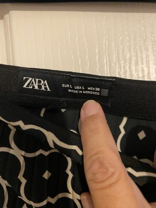 Falda plisada Zara Talla L