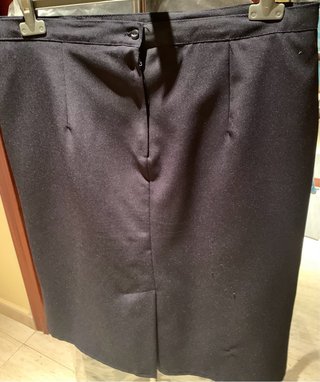 2 Faldas Rectas Rodilla azul marino y Gris