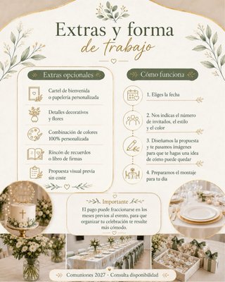 Comunión y bautizos
