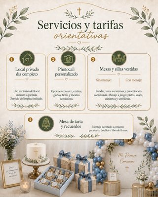 Comunión y bautizos