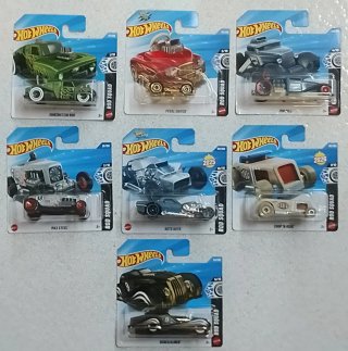 Lote 7 Coches Hot Wheels Rod Squad