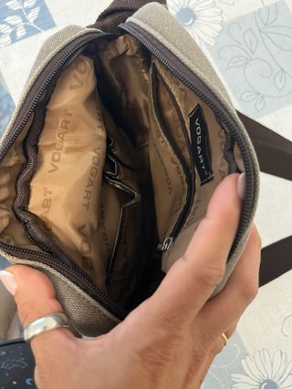 Bandolera Vogart Marrón y Beige