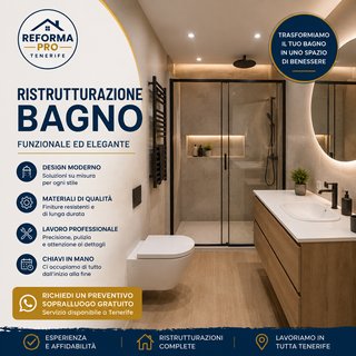 Ristrutturazione bagno a Tenerife Sud