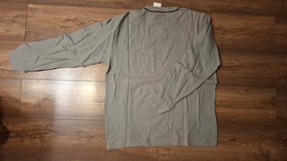 Jersey Gris Manga Larga Cuello V Vintage L