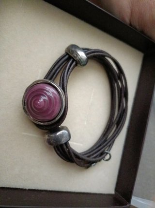 Pulsera Viceroy Negra y Rosa