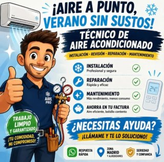 Tecnico Aire Acondicionado en Madrid