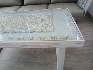 Conjunto Sofá y Mesa Exterior