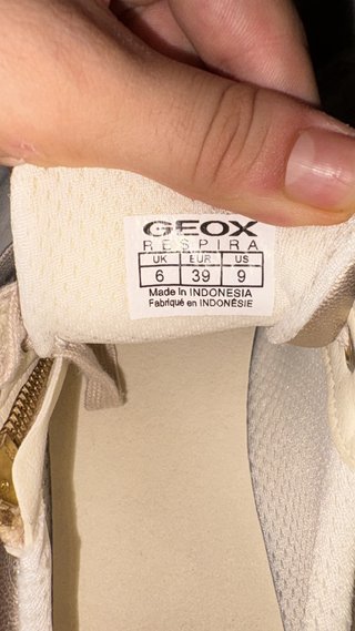 Scarpe Geox donna oro/argento