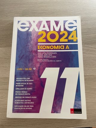 livro de estudo de economia A 11 ano