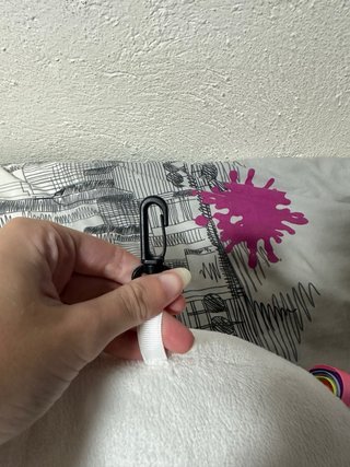 Cojín de cuello de unicornio blanco