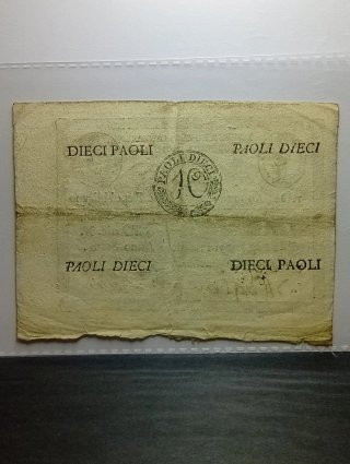 Repubblica Romana 10 Paoli  periodo 1798/1799 BB+
