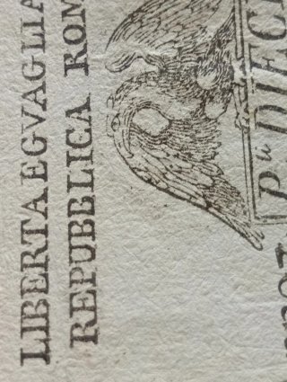 Repubblica Romana 10 Paoli  periodo 1798/1799 BB+