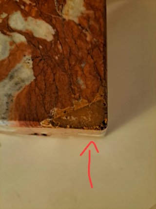Busto Niña terracota y mármol Art Nouveau. Firmado