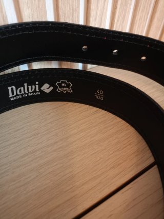 Cinturón de ante azul Dolvi
