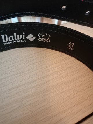 Cinturón de ante azul Dolvi