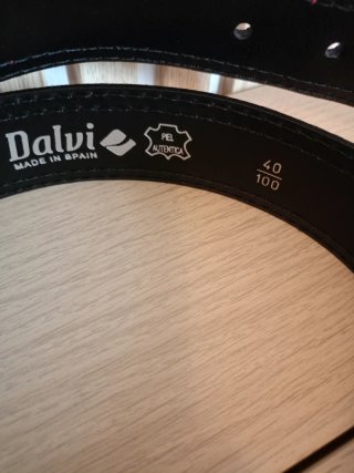 Cinturón de ante azul Dolvi