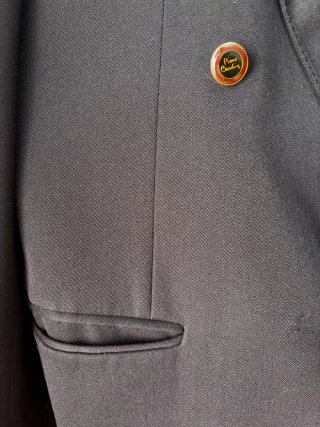 Blazer vintage negro Pierre Cardin