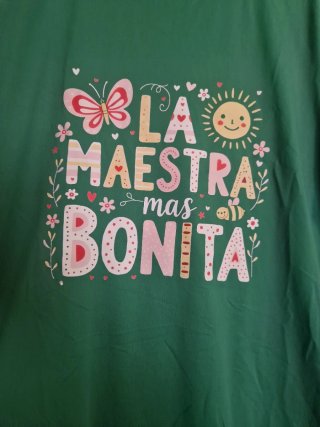 Camiseta La Maestra Más Bonita