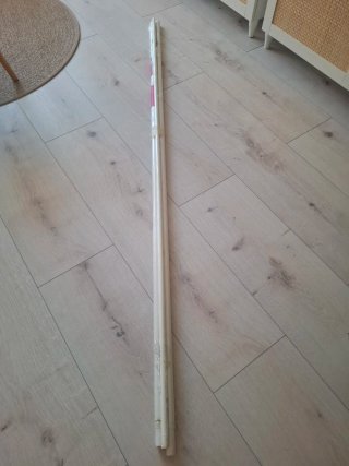 Barras cortina Ikea blancas HUGAD y RÄCKA