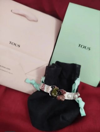Pulsera Tous Plateada y Grabada