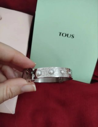 Pulsera Tous Plateada y Grabada