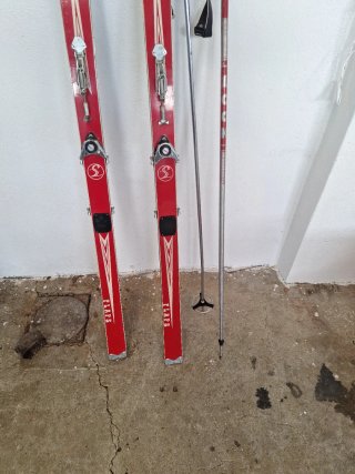 Esquís SANCHESKI con bastones