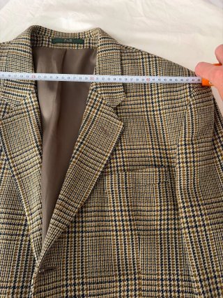 Chaqueta cuadros marrón y verde