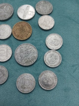 Lote 12 Monedas Antiguas Pesetas España