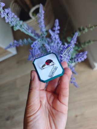 Anillo Plata Ley con Piedra