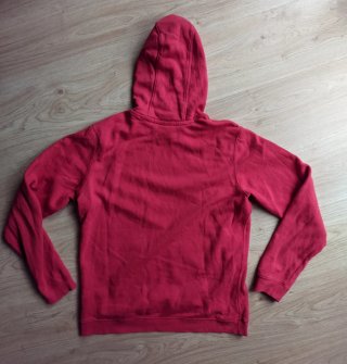 Sudadera Nike vintage roja con etiqueta negra