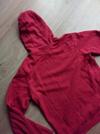 Sudadera Nike vintage roja con etiqueta negra