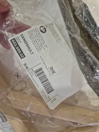 2 Baldas Bergshult IKEA + 4 Soportes Madera