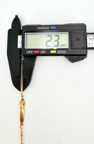 Esclava Niño de oro de 18k, 1.69 g, 14.5 cm.
