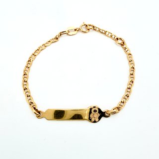 Esclava Niño de oro de 18k, 1.69 g, 14.5 cm.