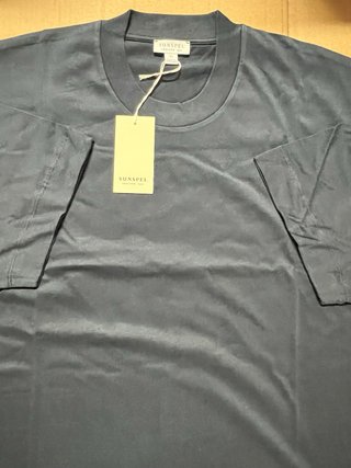 T-shirt Sunspel XL Azul Marinho