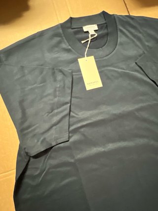 T-shirt Sunspel XL Azul Marinho