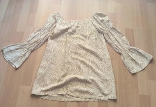 Vestido estampado ondas Bershka