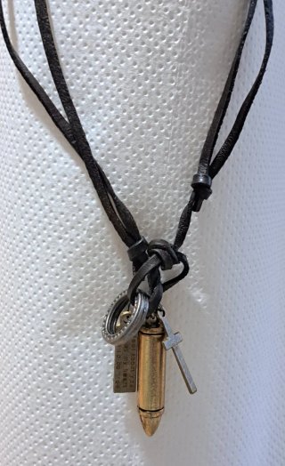 Collana uomo con 5 pendenti