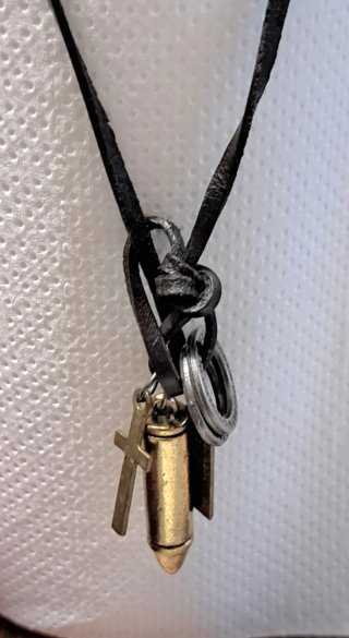 Collana uomo con 5 pendenti